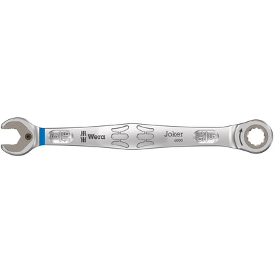 Wera Joker Series Combination Ratchet Spanner, Imperial, Double Ended, 144 mm Overall