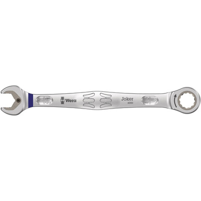 Wera Joker Series Combination Ratchet Spanner, Imperial, Double Ended, 165 mm Overall