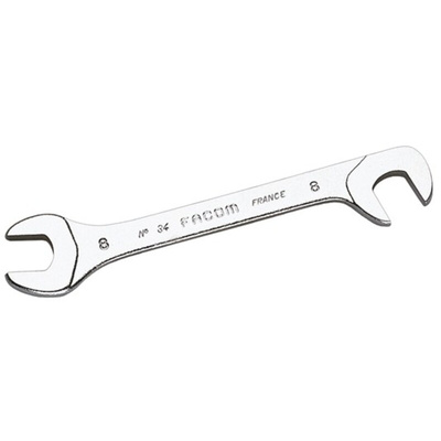 Facom Double Ended Open Spanner, 7mm, Metric, Double Ended, 80 mm Overall