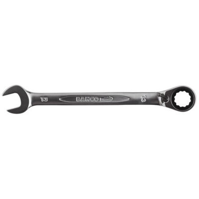 Bahco Ratchet Spanner, 15mm, Metric, Double Ended, 200 mm Overall