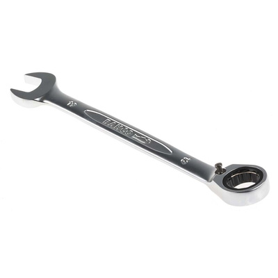 Bahco Ratchet Spanner, 19mm, Metric, Double Ended, 248 mm Overall