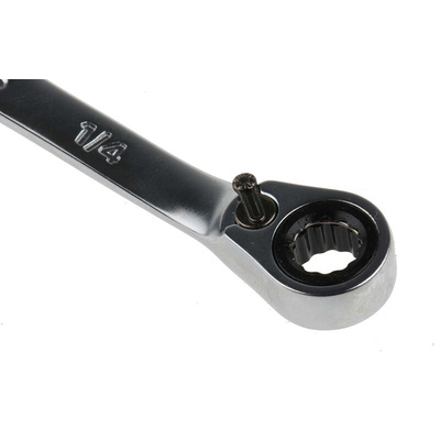 Bahco Ratchet Spanner, Imperial, Double Ended, 128 mm Overall