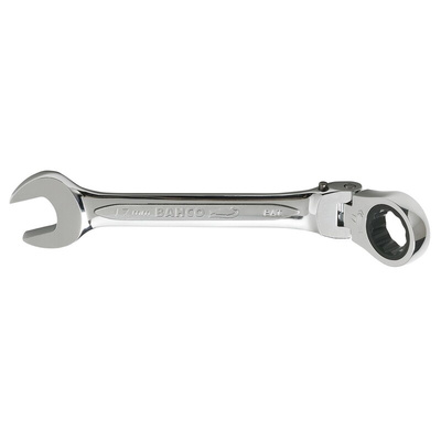 Bahco Ratchet Spanner, 17mm, Metric, Double Ended, 190 mm Overall