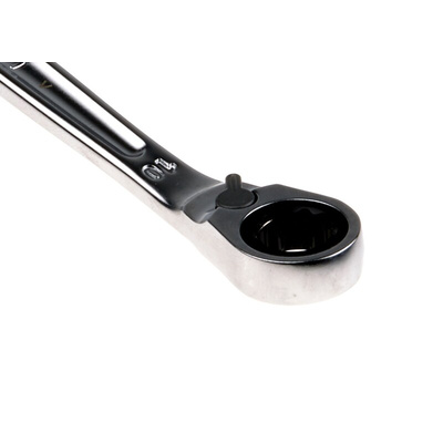 Facom Combination Ratchet Spanner, 10mm, Metric, Height Safe, Double Ended, 158 mm Overall