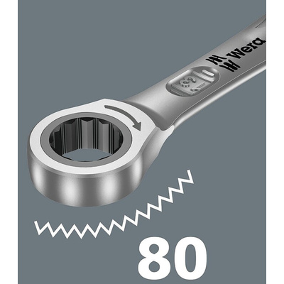 Wera Joker Series Combination Ratchet Spanner, 11mm, Metric, Double Ended, 165 mm Overall