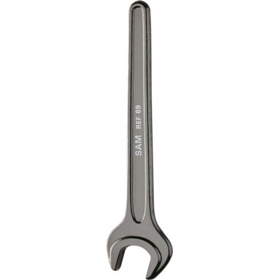 SAM Single Ended Open Spanner, 11mm, Metric, 111 mm Overall, No