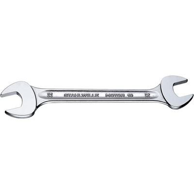 STAHLWILLE 10 Series Double Ended Open Spanner, 17 x 19mm, Metric, Height Safe, 220 mm Overall, No