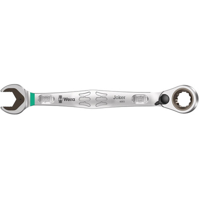 Wera Joker Series Combination Ratchet Spanner, 13mm, Metric, Double Ended, 179 mm Overall