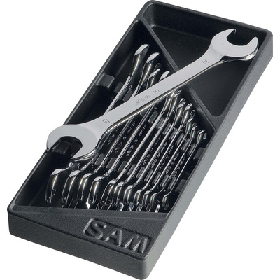 SAM 10-N Series Set of open-end wrench, 6 x 7mm, Metric, No, Double Ended, No