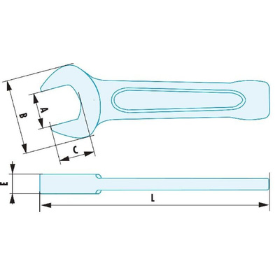 Facom Spanner, 30mm, Metric, 190 mm Overall
