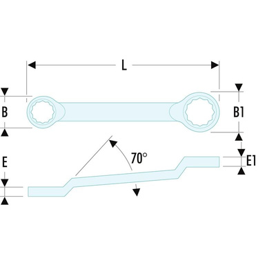 Facom Ring Spanner, 36mm, Metric, Double Ended, 440 mm Overall