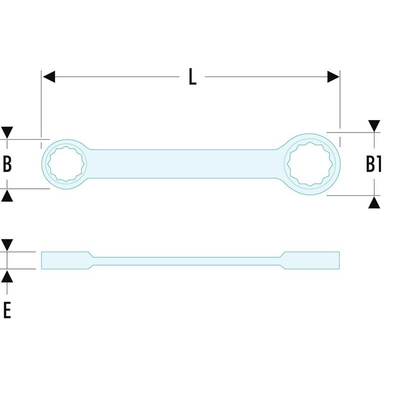Facom Ring Spanner, 18mm, Metric, Double Ended, 225 mm Overall