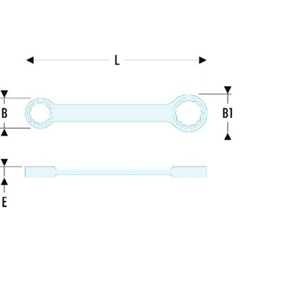 Facom Ring Spanner, 30mm, Metric, Double Ended, 335 mm Overall