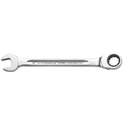 STAHLWILLE Serie 17 Series Combination Ratchet Spanner, 24mm, Metric, 296 mm Overall, VDE/1000V
