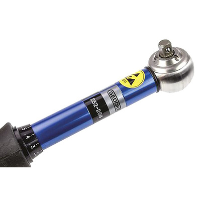 MHH Engineering Slipping Torque Wrench, 2 → 10Nm, 1/4 in Drive, Square Drive - RS Calibrated