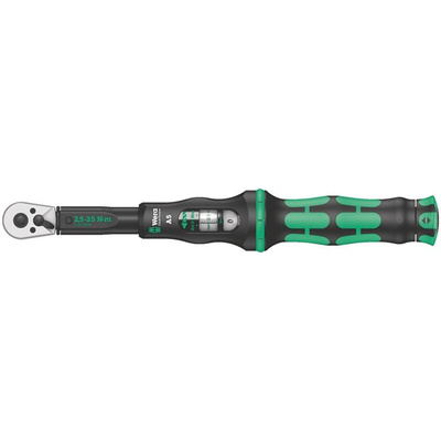 Wera Click-Torque A 5 Click Torque Wrench, 2.5 → 25Nm, 1/4 in Drive, Square Drive