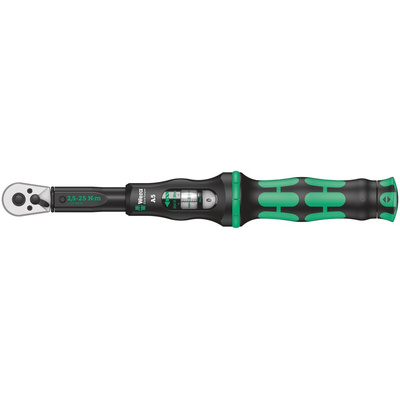 Wera Click-Torque A 6 Click Torque Wrench, 2.5 → 25Nm, 1/4 in Drive, Hex Drive