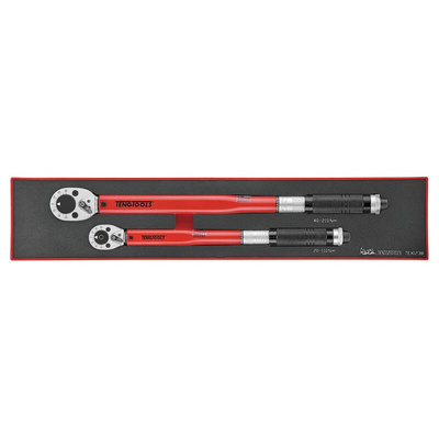 Teng Tools Click Torque Wrench, 20 → 110 Nm, 40 → 210 Nm, 1/2 in, 3/8 in Drive, Square Drive - RS