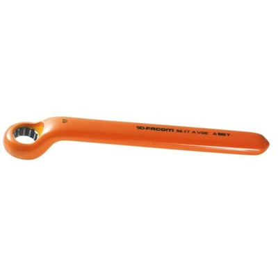 Facom Ring Spanner, 17mm, Metric, 198 mm Overall, VDE/1000V