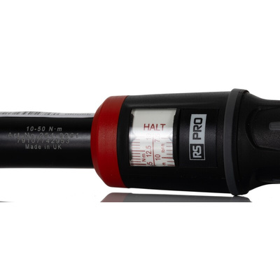 RS PRO Click Torque Wrench, 10 → 50Nm, 1/2 in Drive, Square Drive