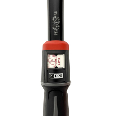RS PRO Click Torque Wrench, 40 → 200Nm, 1/2 in Drive, Square Drive