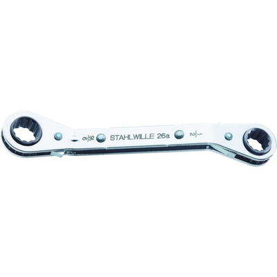 STAHLWILLE 26A Series Ratchet Ring Spanner, 10mm, Imperial, 205 mm Overall, VDE/1000V