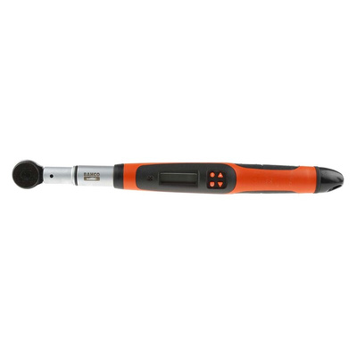 Bahco Digital Torque Wrench, 3 → 30Nm, 1/4 in Drive, Square Drive, 9 x 12mm Insert