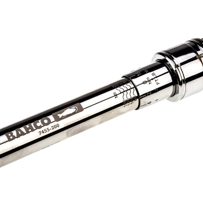 Bahco Click Torque Wrench, 40 → 200Nm, 1/2 in Drive, Square Drive