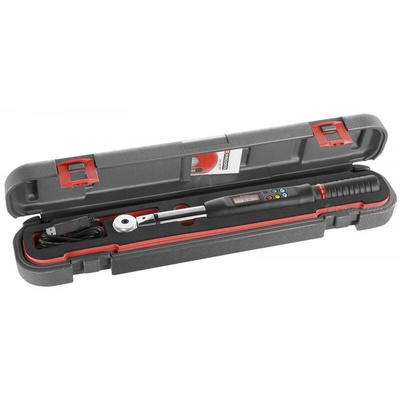 Facom Digital Torque Wrench, 1.5 → 30Nm, 1/4 in Drive, Square Drive, 9 x 12mm Insert