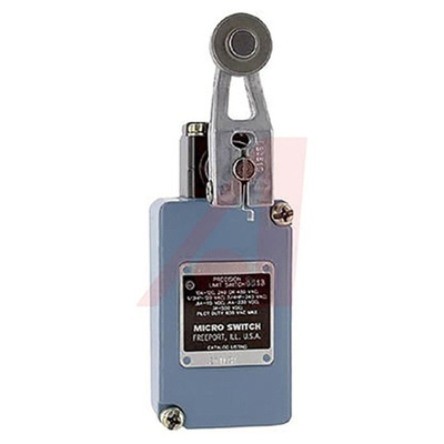 Honeywell, Snap Action Limit Switch - Die Cast Zinc, NO/NC, Roller Lever, 480V