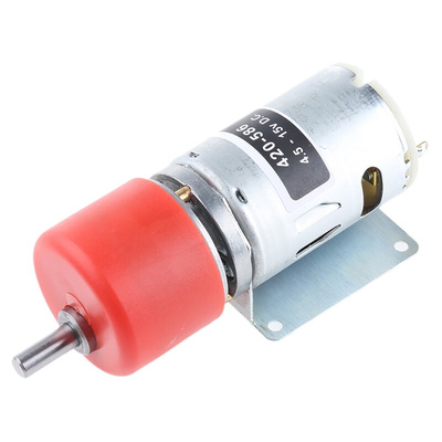 RS PRO Brushed Geared DC Geared Motor, 19.8 W, 12 V dc, 59 Ncm, 29 rpm, 6mm Shaft Diameter