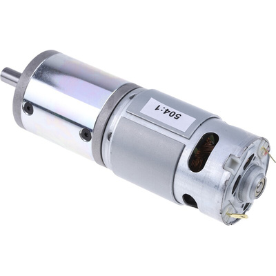 RS PRO Brushed Geared DC Geared Motor, 41.3 W, 12 V dc, 2.9 Nm, 11 rpm, 8mm Shaft Diameter