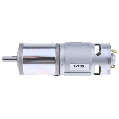 RS PRO Brushed Geared DC Geared Motor, 41.3 W, 12 V dc, 2.9 Nm, 11 rpm, 8mm Shaft Diameter