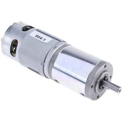 RS PRO Brushed Geared DC Geared Motor, 41.3 W, 12 V dc, 2.9 Nm, 11 rpm, 8mm Shaft Diameter