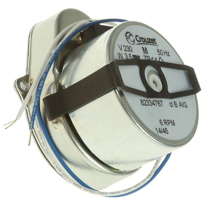 Crouzet Clockwise Synchronous Geared AC Geared Motor, 3 W, 230 V