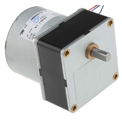 Crouzet Reversible Synchronous Geared AC Geared Motor, 7.2 W, 230 → 240 V