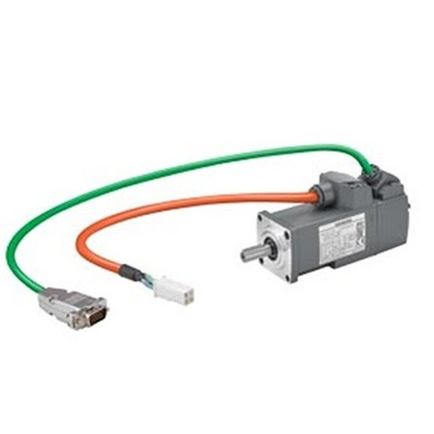 Siemens S-1FL6 Clockwise Synchronous Servo Motor, 0.05 kW, 230 V, Flange Mount Mounting