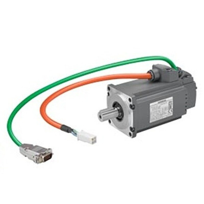 Siemens S-1FL6 Clockwise Synchronous Servo Motor, 0.2 kW, 230 V, Flange Mount Mounting