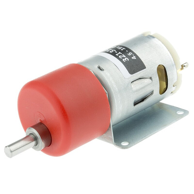 RS PRO Brushed Geared DC Geared Motor, 19.8 W, 12 V dc, 29 Ncm, 241 rpm, 6mm Shaft Diameter