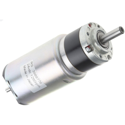 RS PRO Brushed Geared DC Geared Motor, 13.2 W, 24 V dc, 75 Ncm, 1260 rpm, 6mm Shaft Diameter
