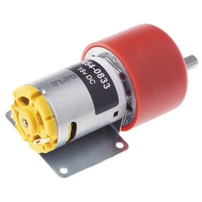 RS PRO Brushed Geared DC Geared Motor, 7.92 W, 12 V dc, 29 Ncm, 197 rpm, 6mm Shaft Diameter