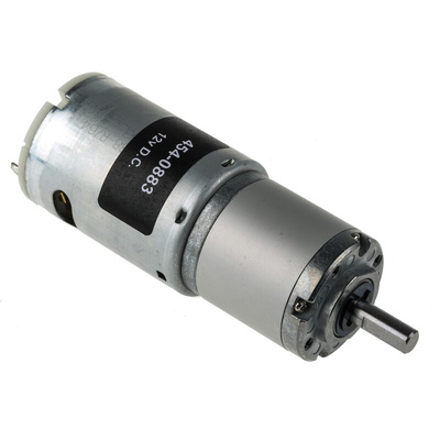 RS PRO Brushed Geared DC Geared Motor, 19.8 W, 12 V dc, 98 Ncm, 120 rpm, 6mm Shaft Diameter