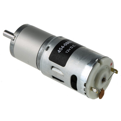 RS PRO Brushed Geared DC Geared Motor, 19.8 W, 12 V dc, 98 Ncm, 120 rpm, 6mm Shaft Diameter