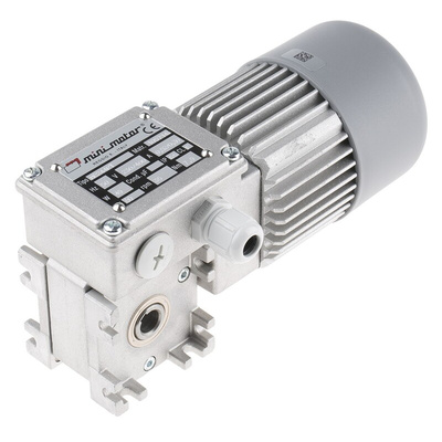 Mini Motor Induction Geared AC Geared Motor, 49 W, 3 Phase, 230 V, 400 V
