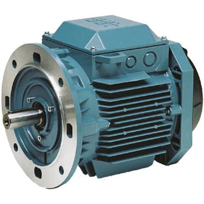 ABB 3GAA Reversible Induction AC Motor, 0.37 kW, IE2, 3 Phase, 4 Pole, 415 V, Flange Mount Mounting