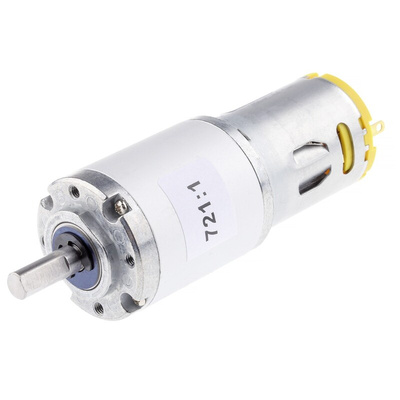 RS PRO Geared DC Motor, 7.98 W, 6 → 15 V dc, 78.4 gcm, 14.5 rpm, 6mm Shaft Diameter