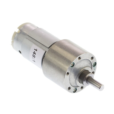 RS PRO Geared DC Motor, 7 W, 4.5 → 15 V dc, 114 gcm, 7300 rpm, 6mm Shaft Diameter