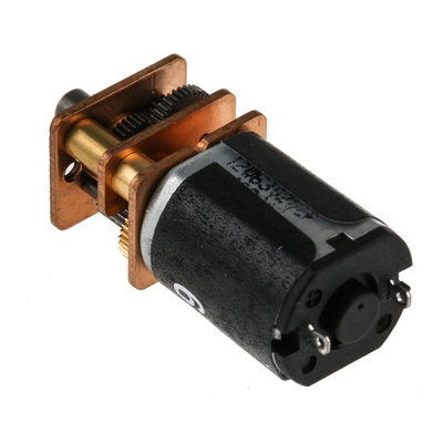 RS PRO Brushed Geared DC Geared Motor, 0.46 W, 6 V dc, 17 mNm, 230 rpm, 3mm Shaft Diameter
