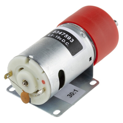 RS PRO Brushed Geared DC Geared Motor, 19.8 W, 12 V dc, 29 Ncm, 12048 rpm, 6mm Shaft Diameter