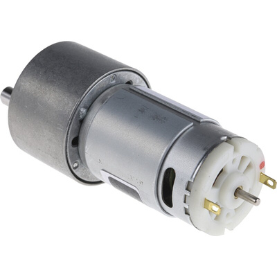 RS PRO Brushed Geared DC Geared Motor, 7 W, 12 V dc, 59 Ncm, 60 rpm, 6mm Shaft Diameter